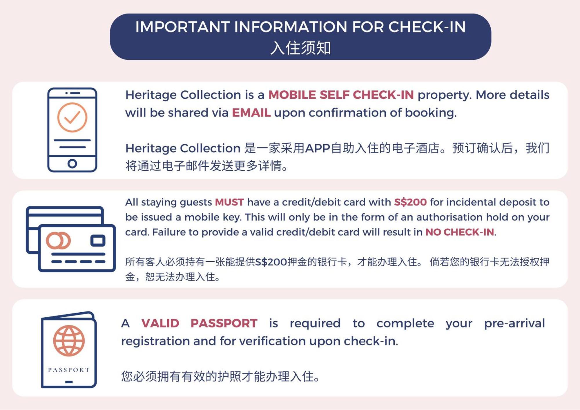 Heritage Collection On Clarke Quay - Mobile App Check-In Singapore Room photo